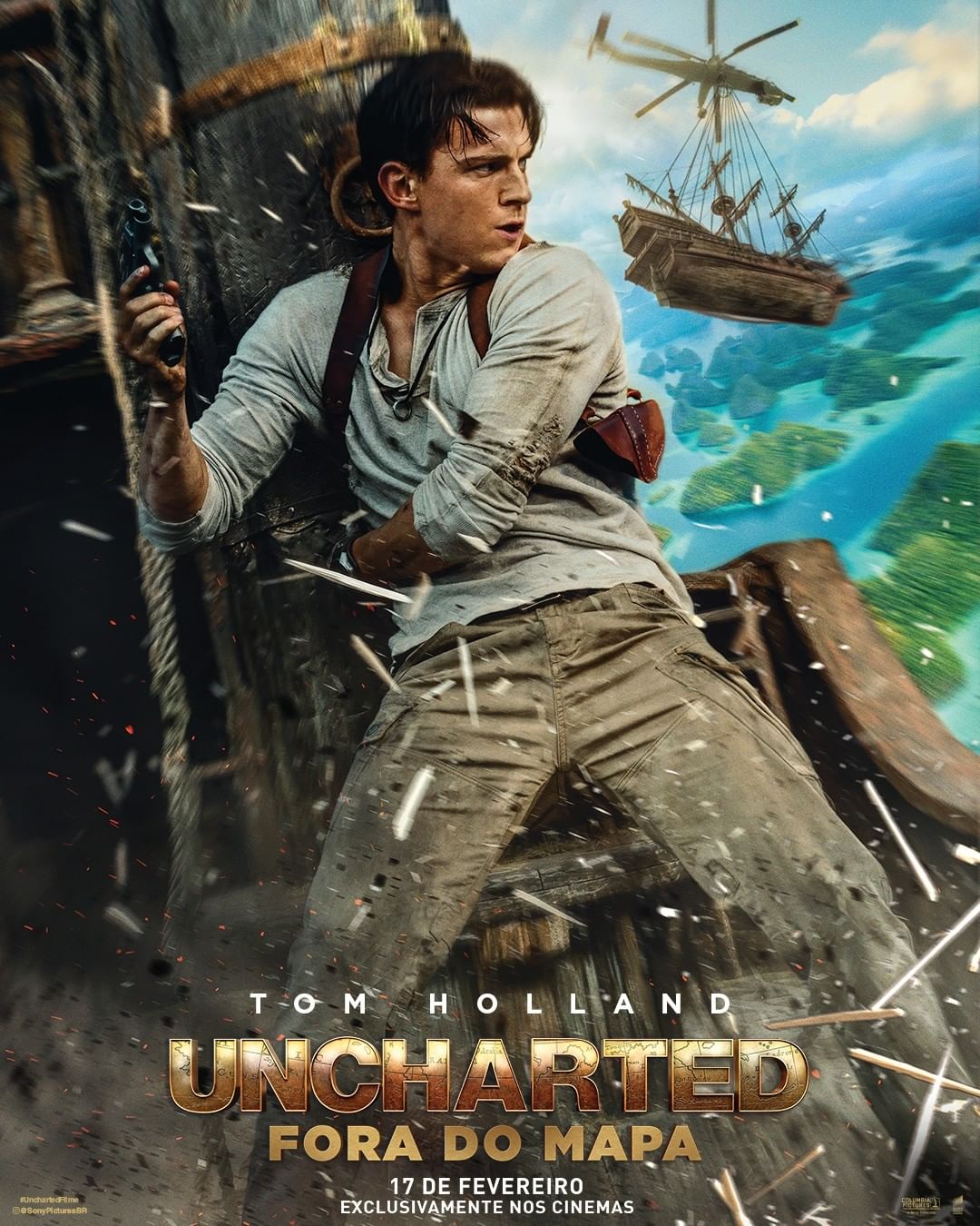 Novos cartazes de Uncharted: Fora do Mapa trazem os protagonistas Tom  Holland e Mark Wahlberg – Roteiro e Pipoca 🍿