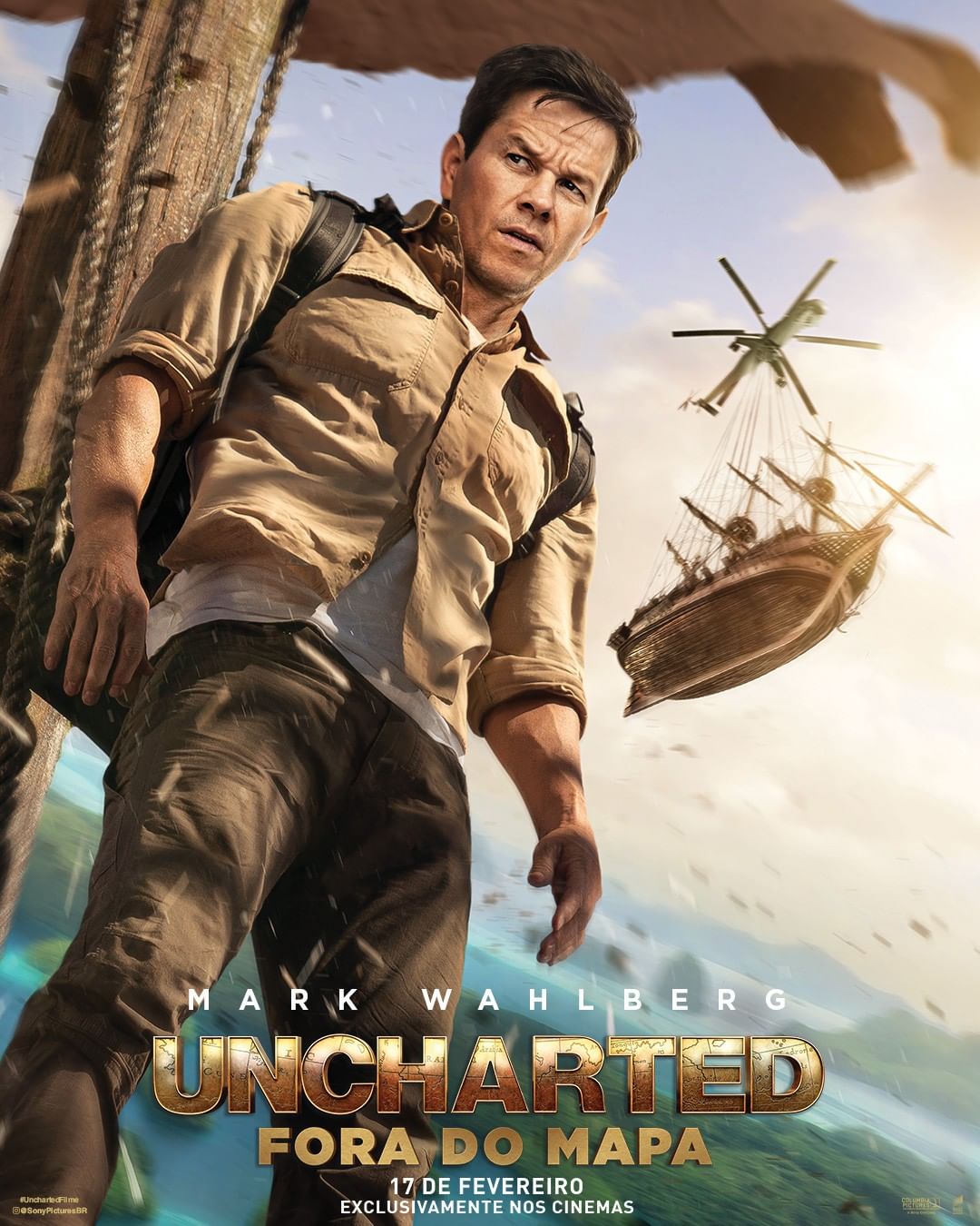 Parece um Indiana Jones, diz Mark Wahlberg sobre filme de Uncharted