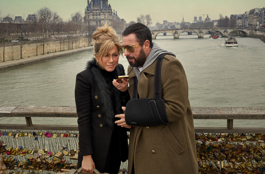  Netflix divulga trailer de Mistério em Paris com Jennifer Aniston e Adam Sandler, sequência de Mistério no Mediterrâneo