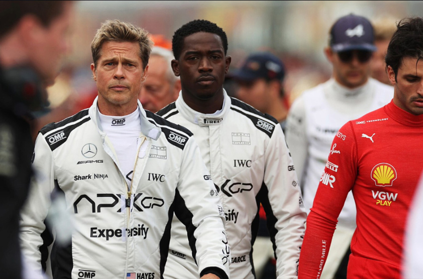  Warner divulga pôster e teaser trailer de F1, longa com Brad Pitt e Damson Idris como pilotos da Fórmula 1